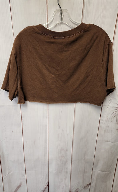 Out from Under Women's Size S Brown Short Sleeve Top