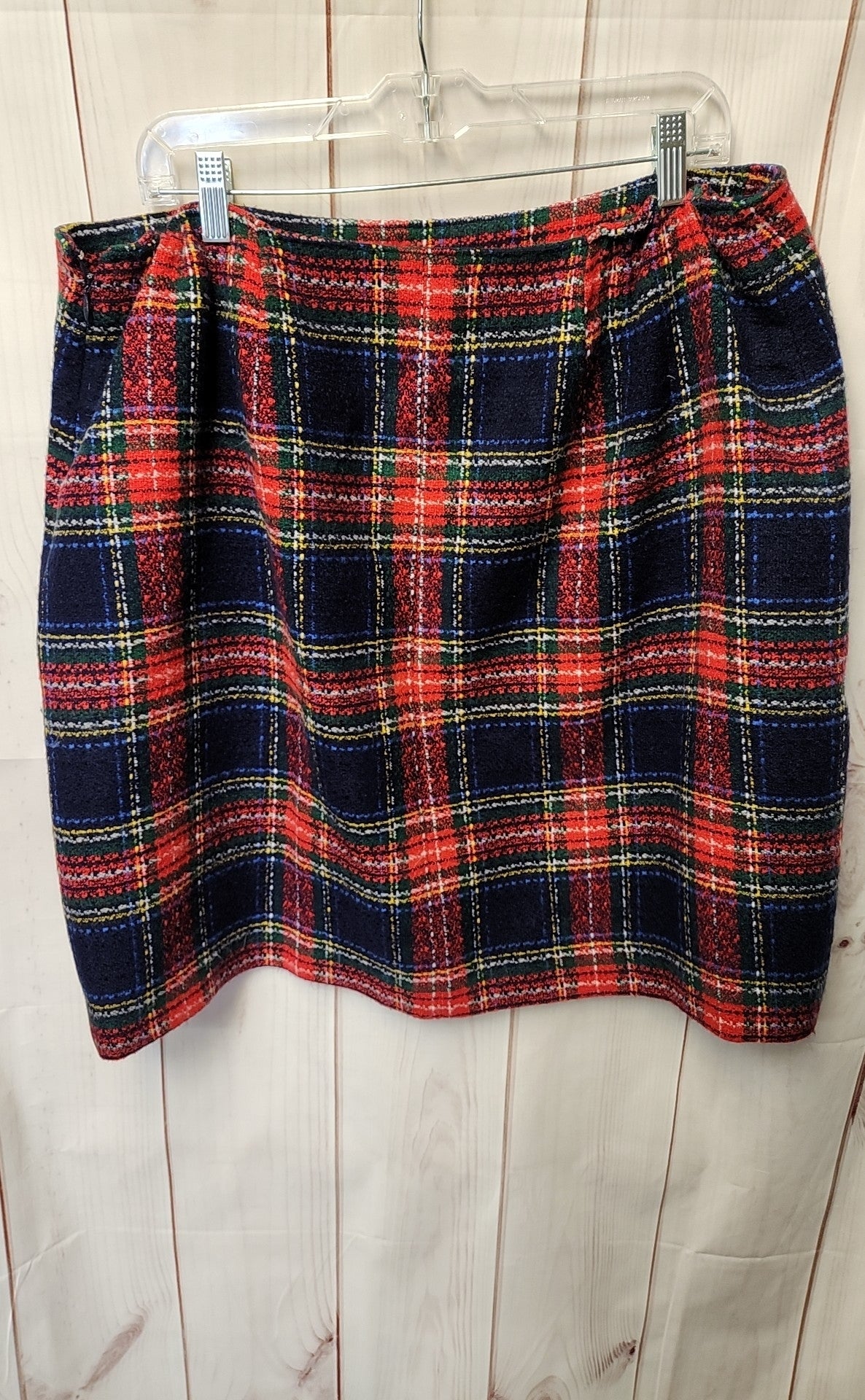 Talbots Women's Size 16 Red & Blue Skirt