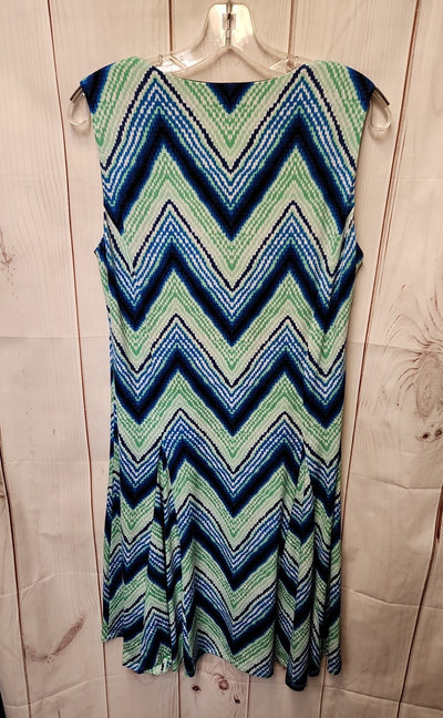 JM Collection Women's Size M Blue Dress