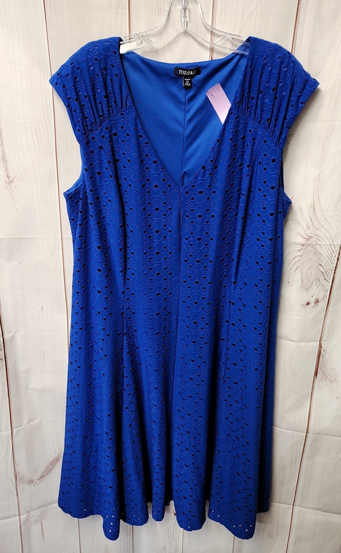 Roz & Ali Women's Size 22 Blue Dress