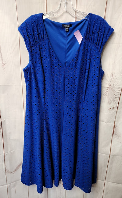 Roz & Ali Women's Size 22 Blue Dress