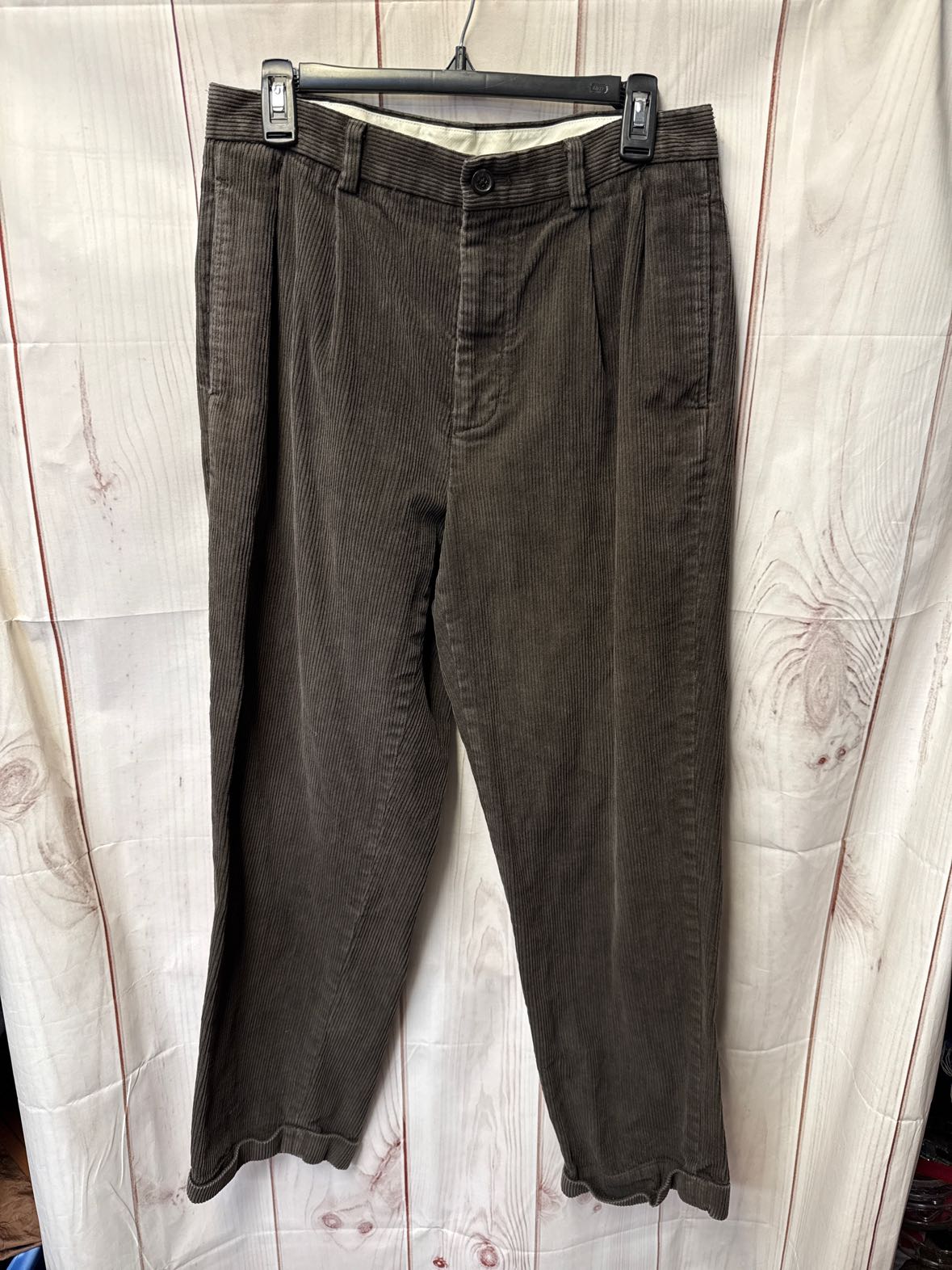 346 Brooks Men's Size 32x30 Brown Corduroy Pants