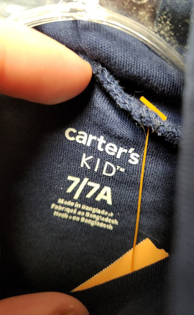 Carters Boy's Size 7 Navy Shirt