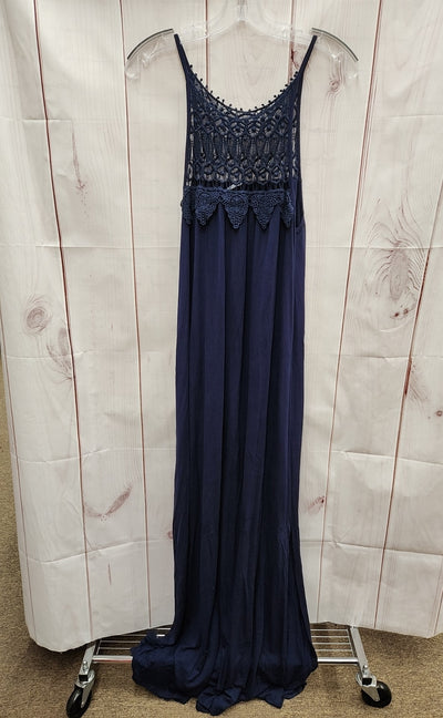 Sweet Lovely by Jen Women's Size L Navy Dress