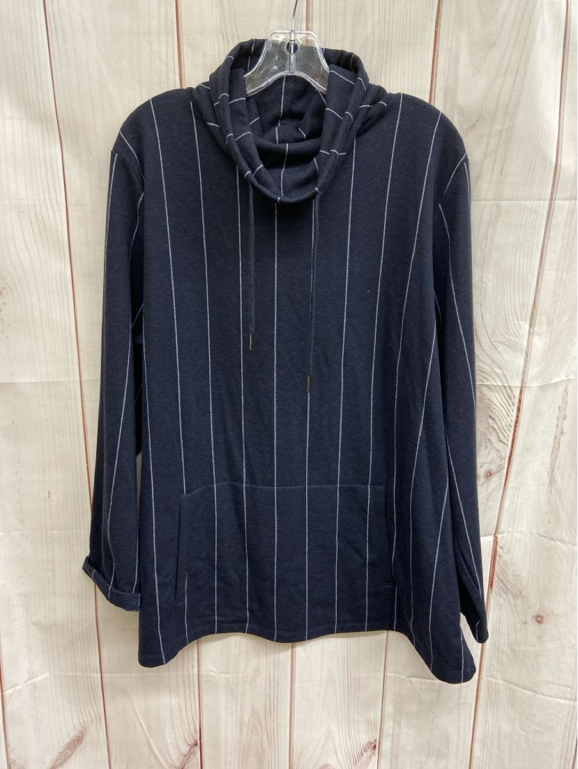 Liz Claiborne Women's Size XXL Navy Sweatshirt