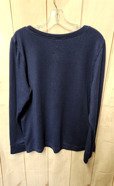 Charter Club Women's Size XL Blue Long Sleeve Top