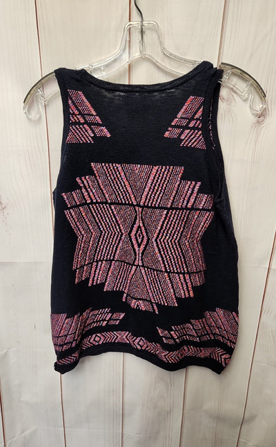 Lucky Brand Women's Size M Navy Sleeveless Top