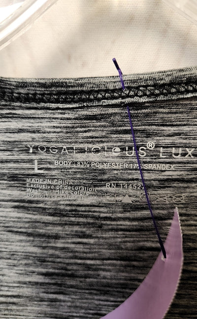 Yogalicious Women's Size L Gray Sleeveless Top