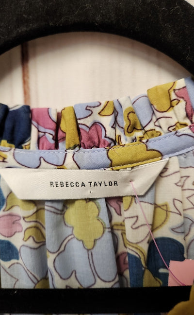 Rebecca Taylor Women's Size S Blue Floral Dress