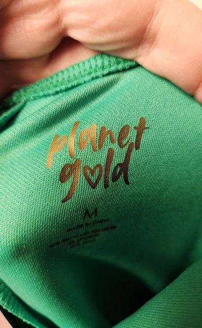 Planet Gold Women's Size M Green Dress