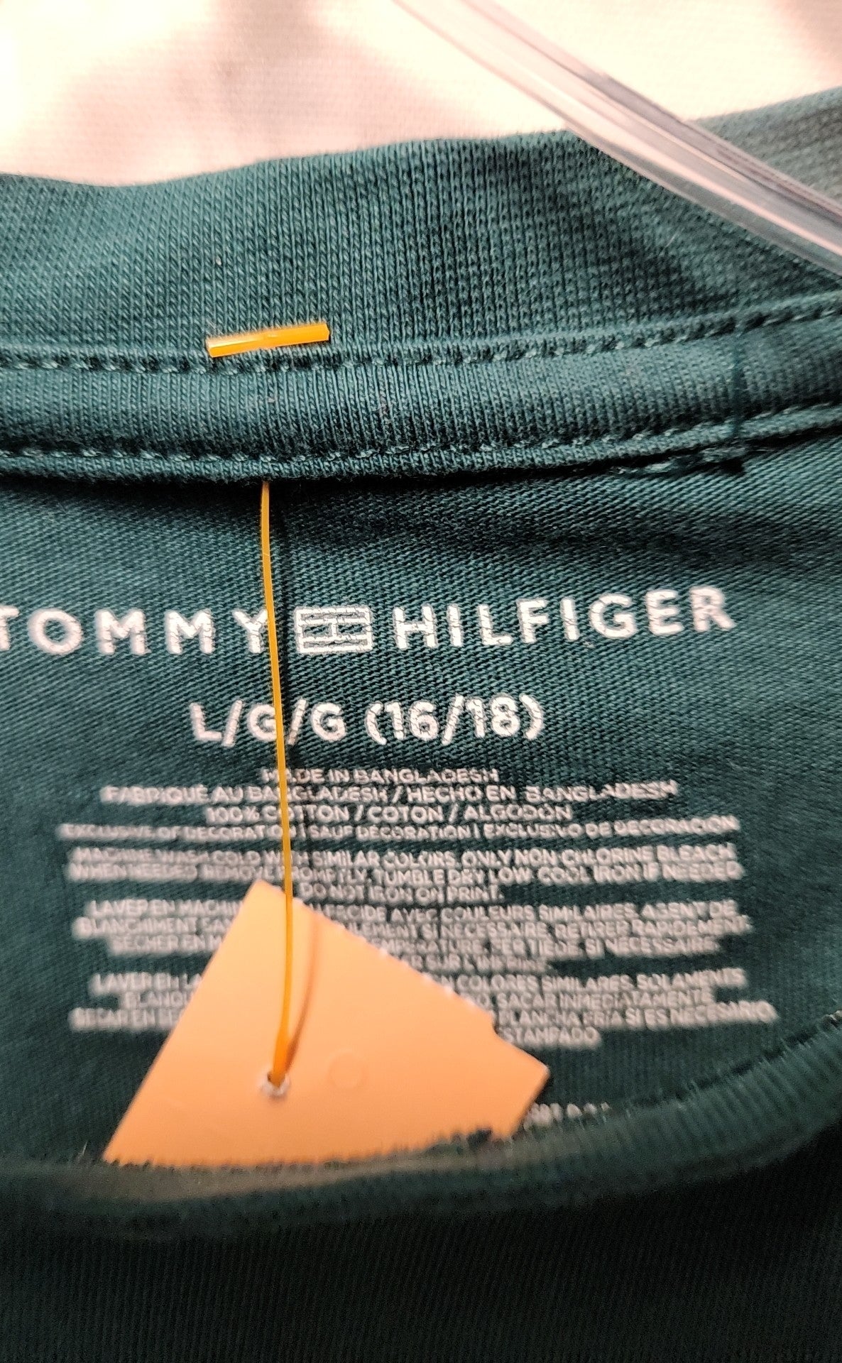 Tommy Hilfiger Boy's Size 16/18 Green Shirt