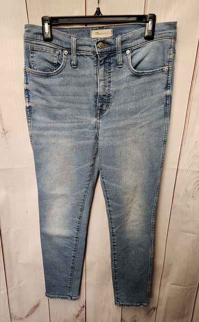 Madewell Women's Size 30 (9-10) Blue Jeans 10" High Rise Skinny Crop