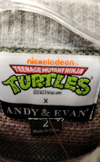 TMNT x Andy & Evan Boy's Size 2 Gray Sweater