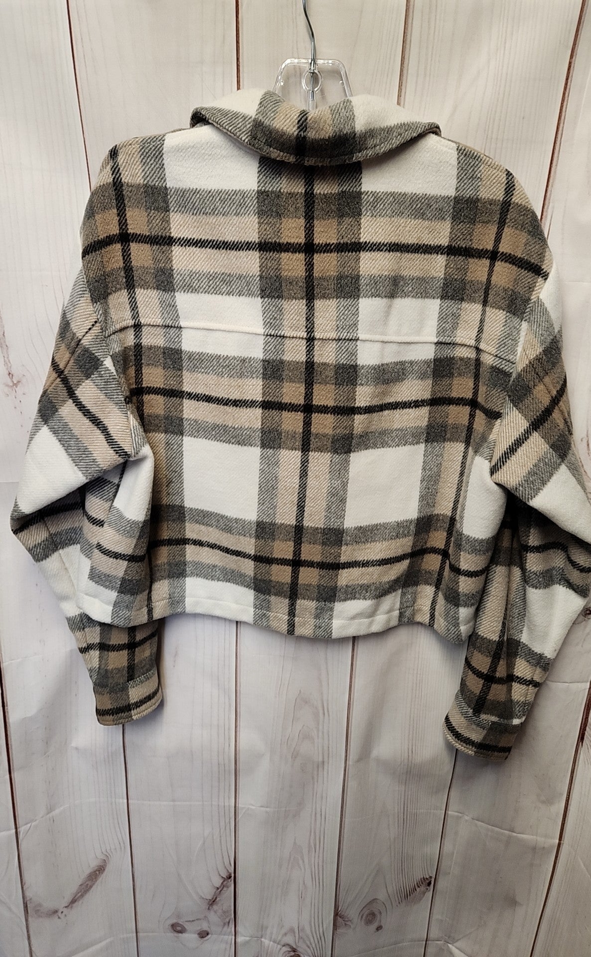 For The Republic Women's Size M White & Tan Jacket