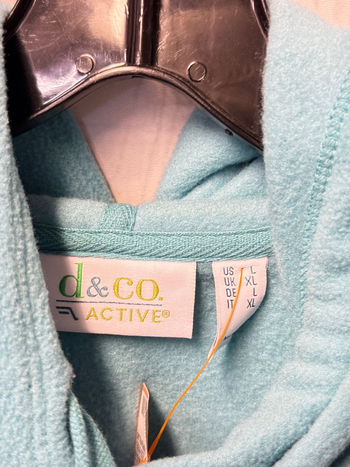 D & Co Active Women's Size L Teal Sweatshirt