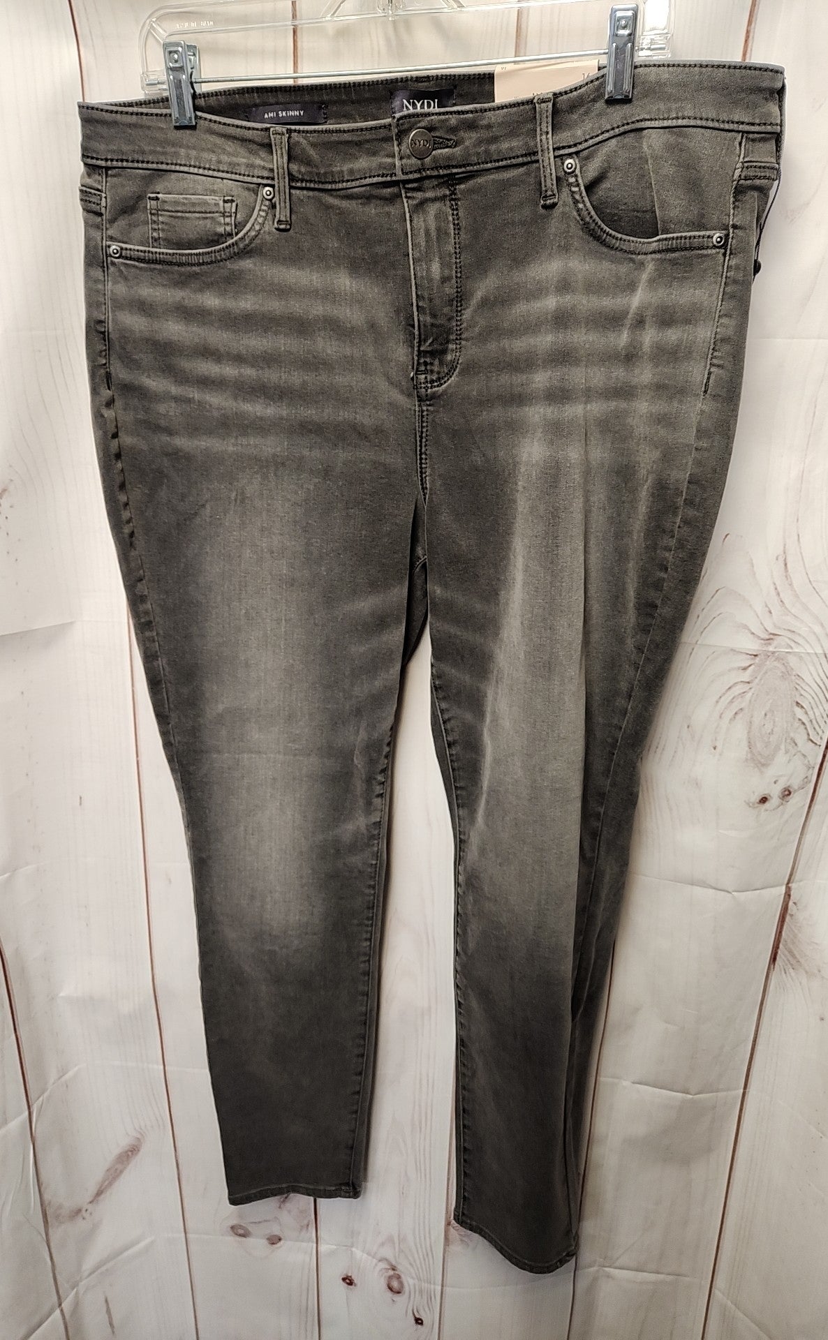 NWT NYDJ Women's Size 33 (15-16) Gray Jeans Ami Skinny