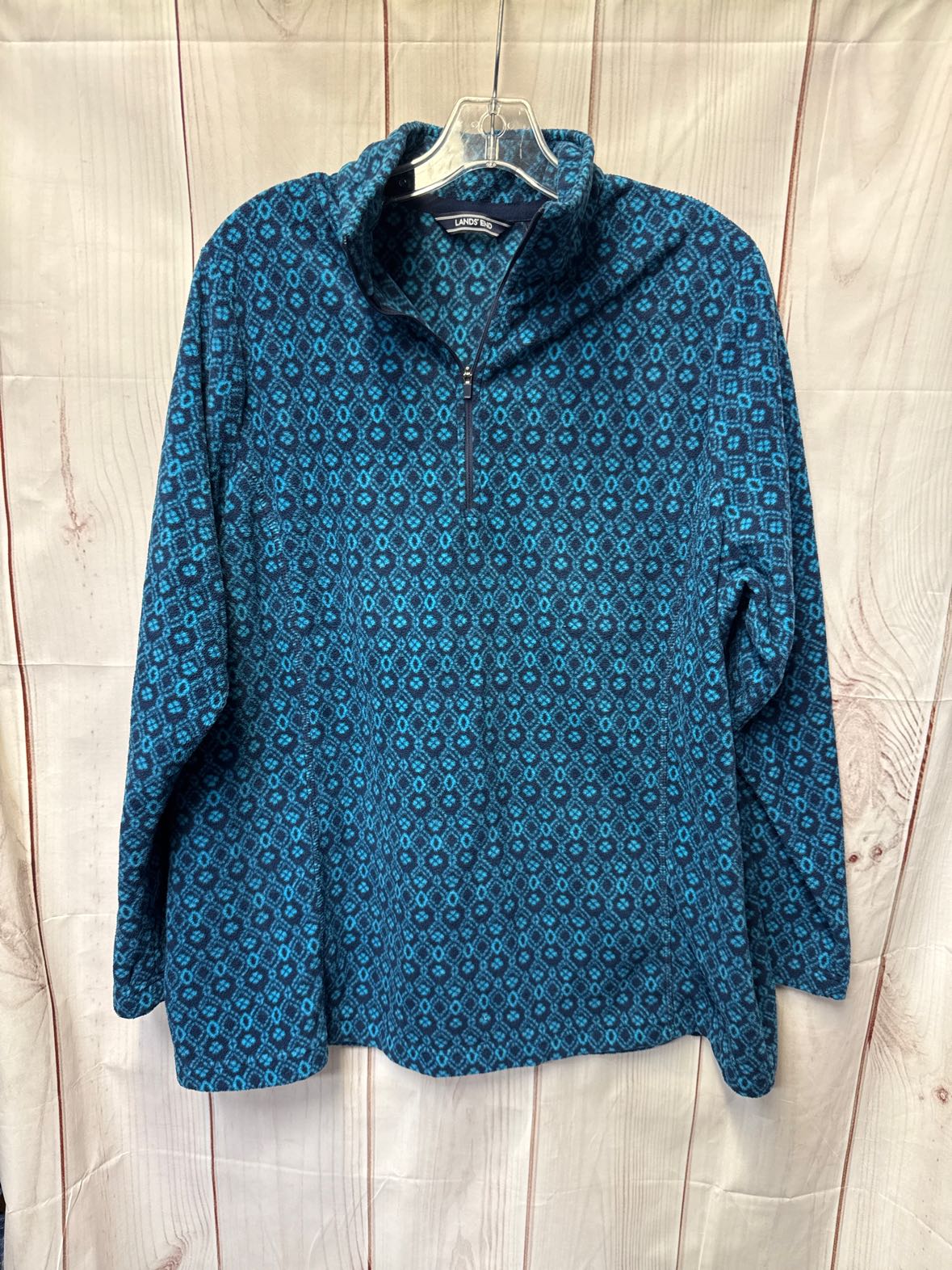 Lands End Women's Size 1X Blue Sweatshirt