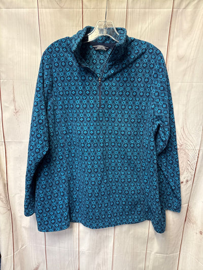 Lands End Women's Size 1X Blue Sweatshirt
