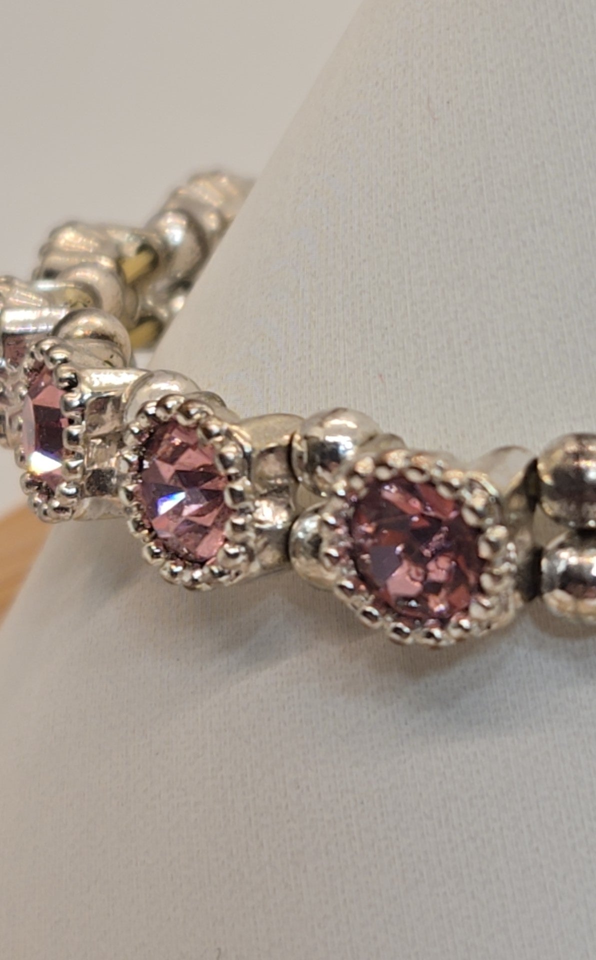 Pink Rhinestone Bracelet