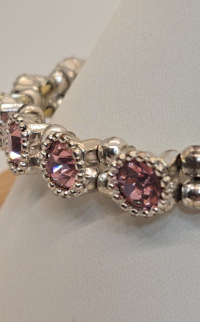 Pink Rhinestone Bracelet