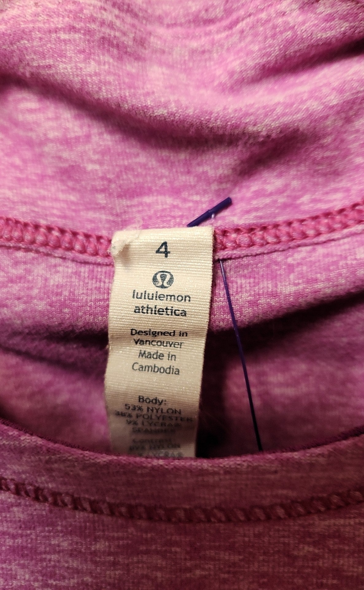 Lululemon Women's Size 4 Purple Long Sleeve Top