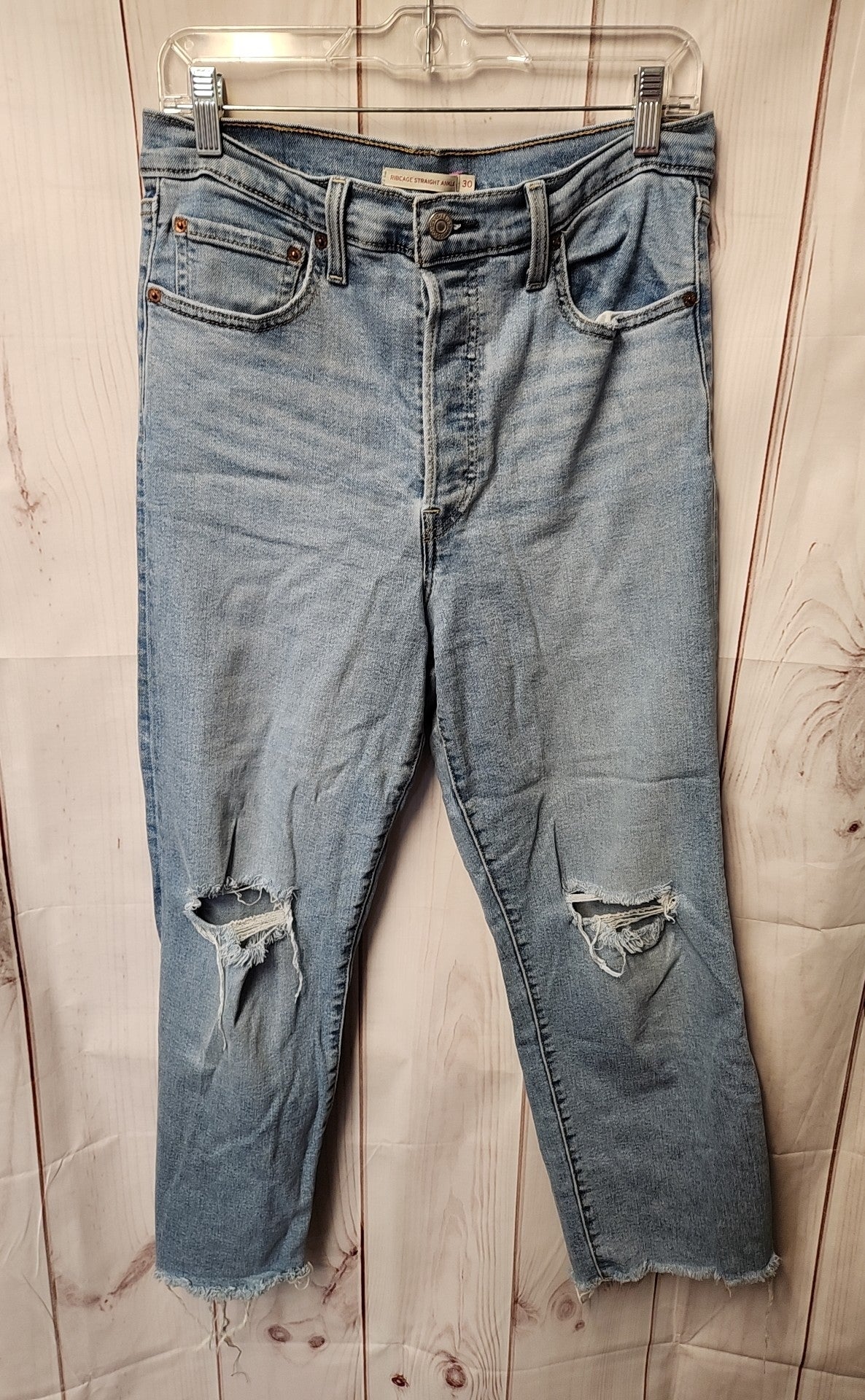 Levis Women's Size 30 (9-10) Blue Jeans Rincage Straight Ankle