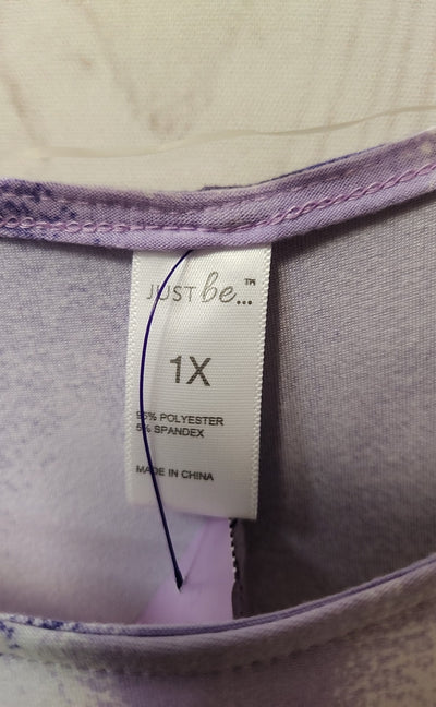 Just Be Women's Size 1X Purple Dress