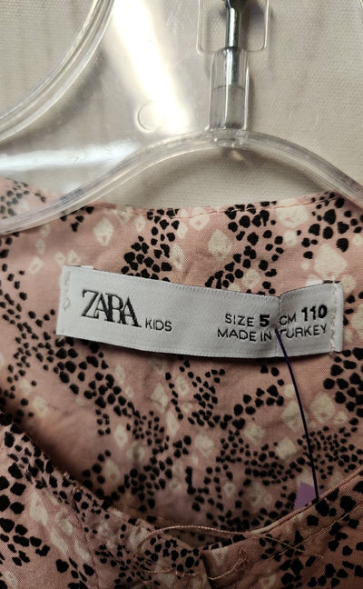 Zara Girl's Size 5 Pink Dress