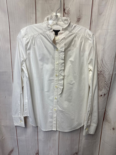 Ann Taylor Women's Size S White Long Sleeve Top