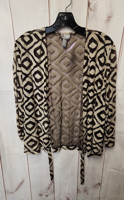 Travelers by Chico's Women's Size 3 = US XL Brown Cardigan