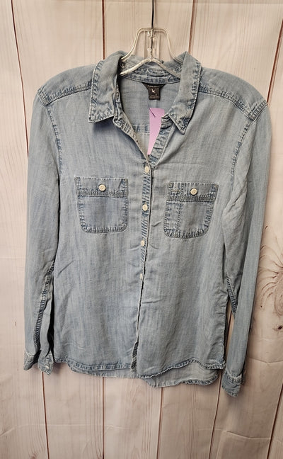 Eddie Bauer Women's Size M Blue Long Sleeve Top