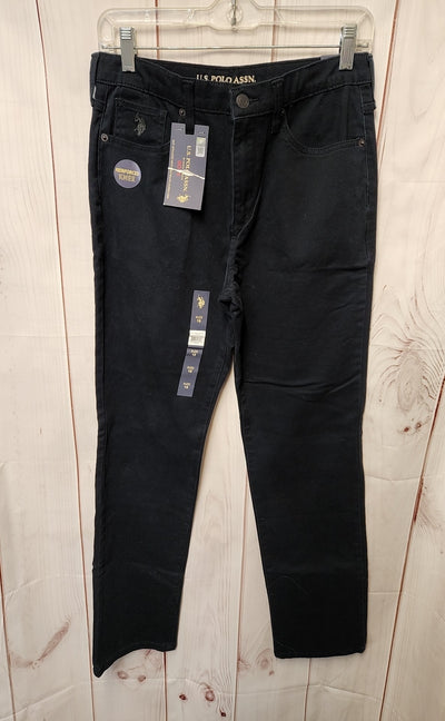 NWT US Polo Assn. Boy's Size 18 Black Pants