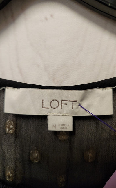 Loft Women's Size M Black Sleeveless Top