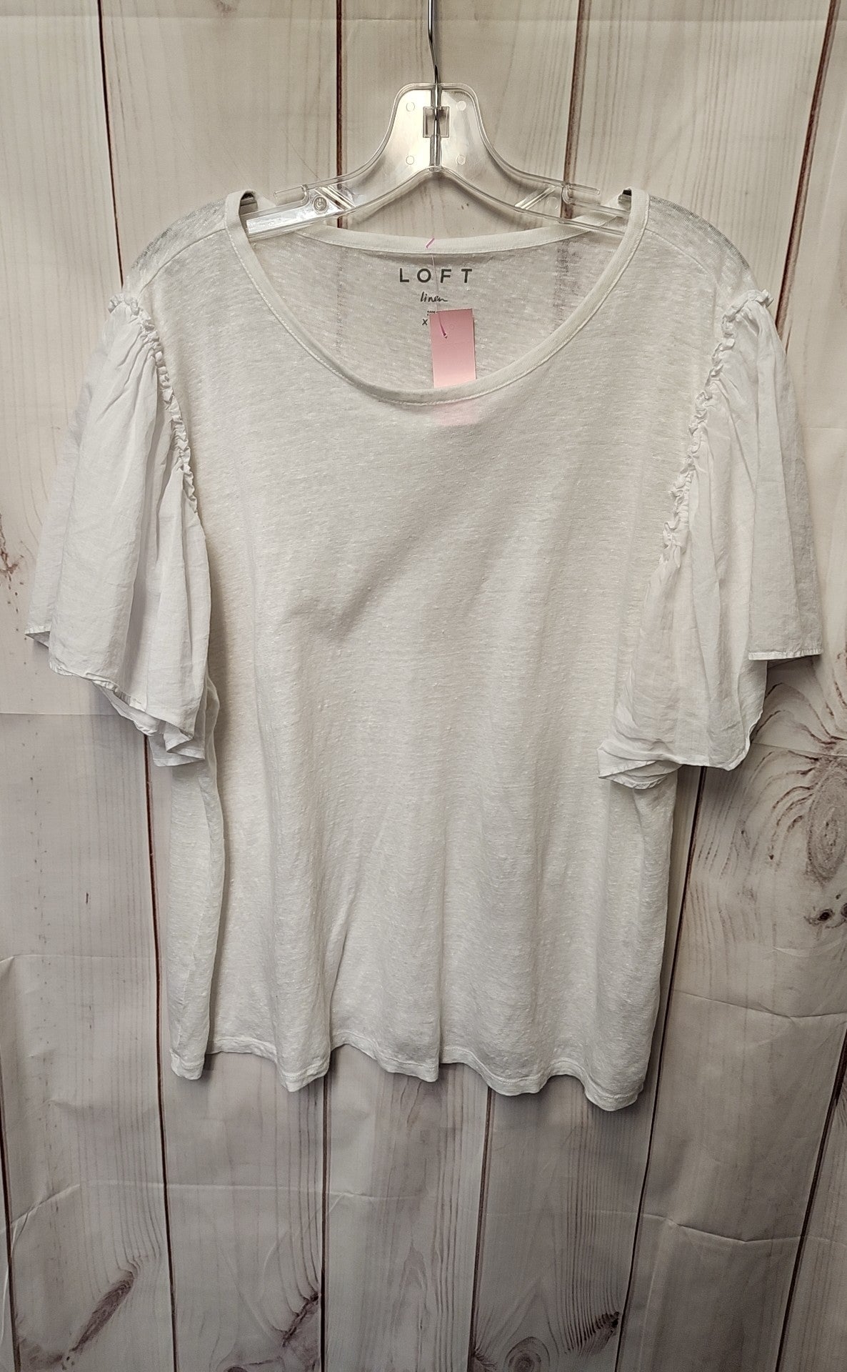 Loft Women's Size XXL White Linen Shorts