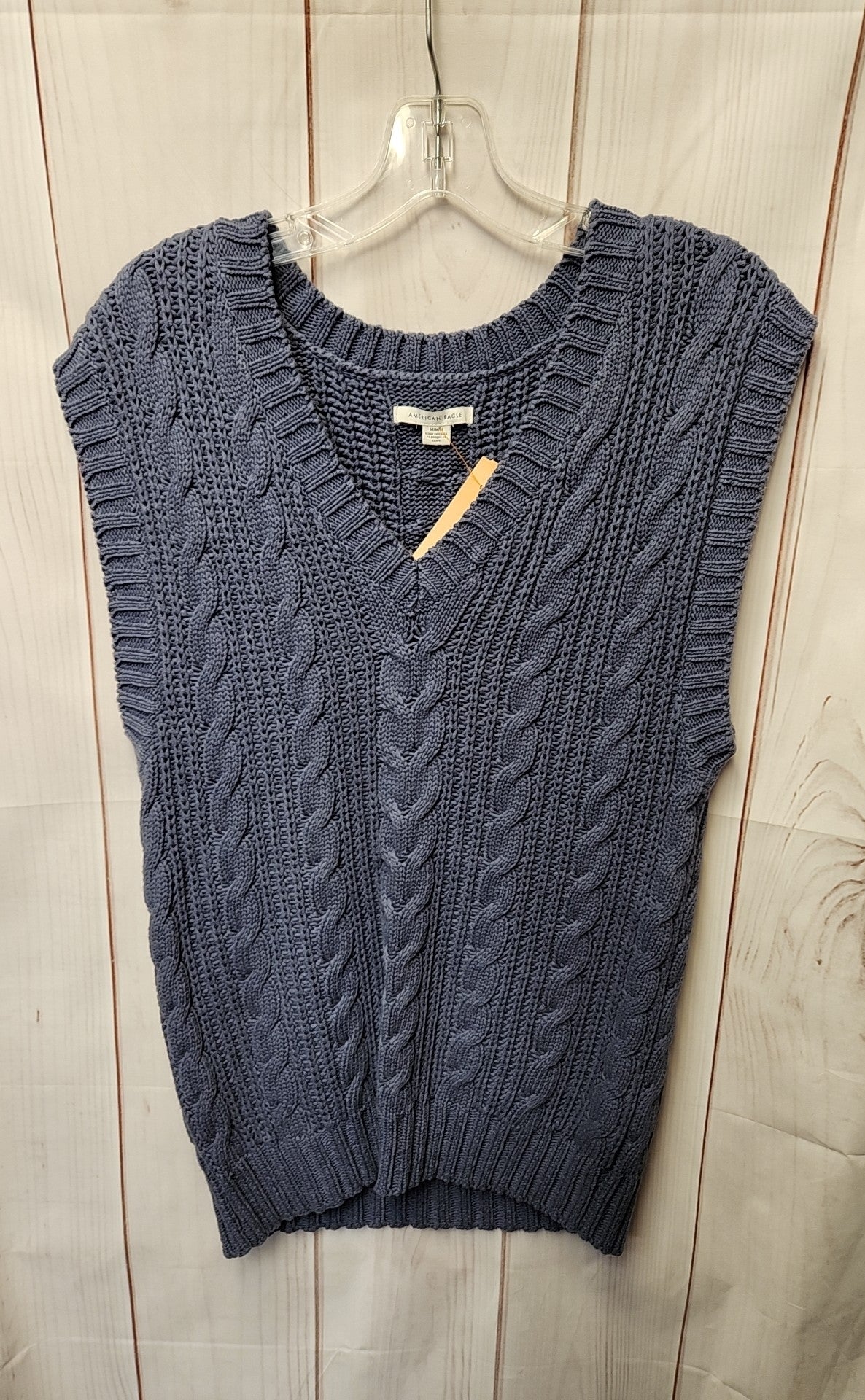 American Eagle Men's Size M Blue Sweater Vest