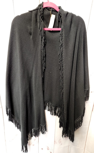 Women's Size One Size Black Shawl