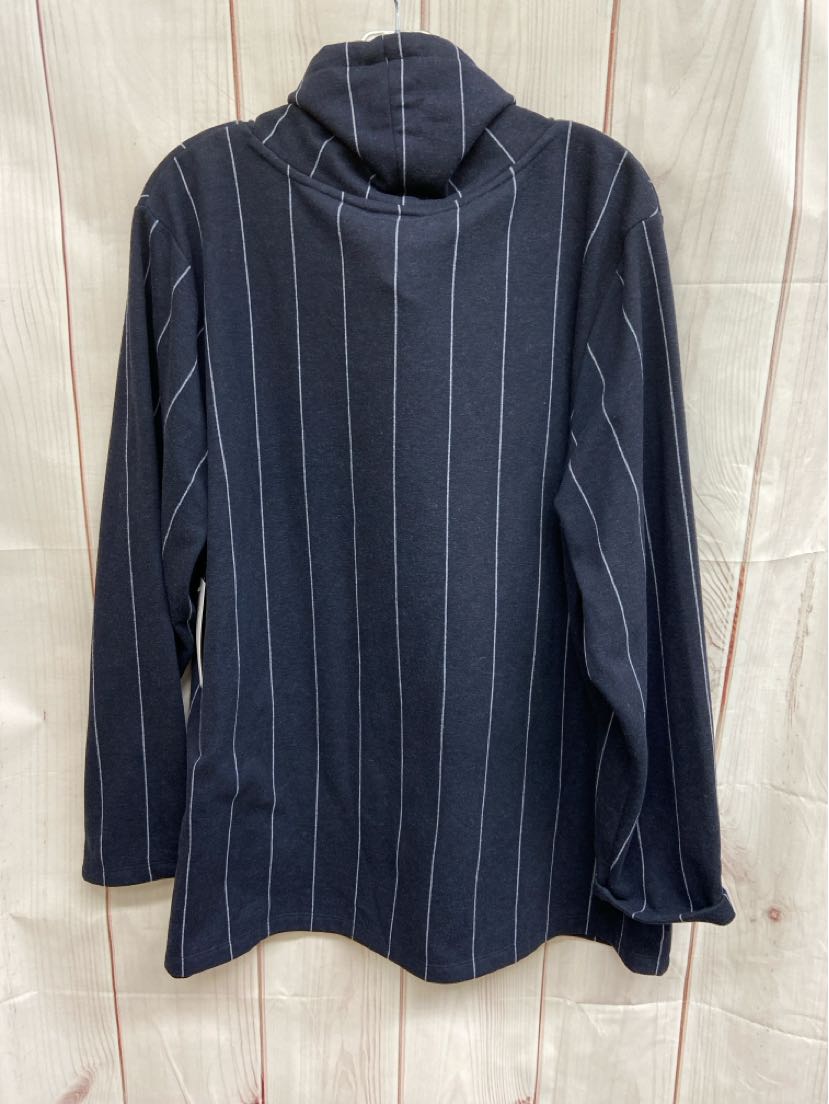 Liz Claiborne Women's Size XXL Navy Sweatshirt