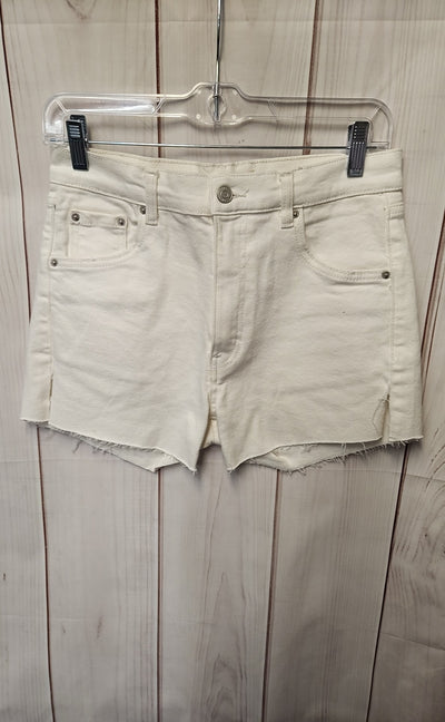 Pull & Bear Women's Size 6 White Shorts