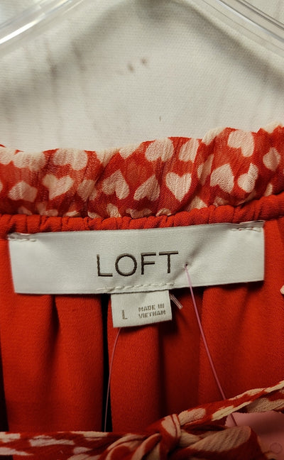 NWT Loft Women's Size L Red Dress