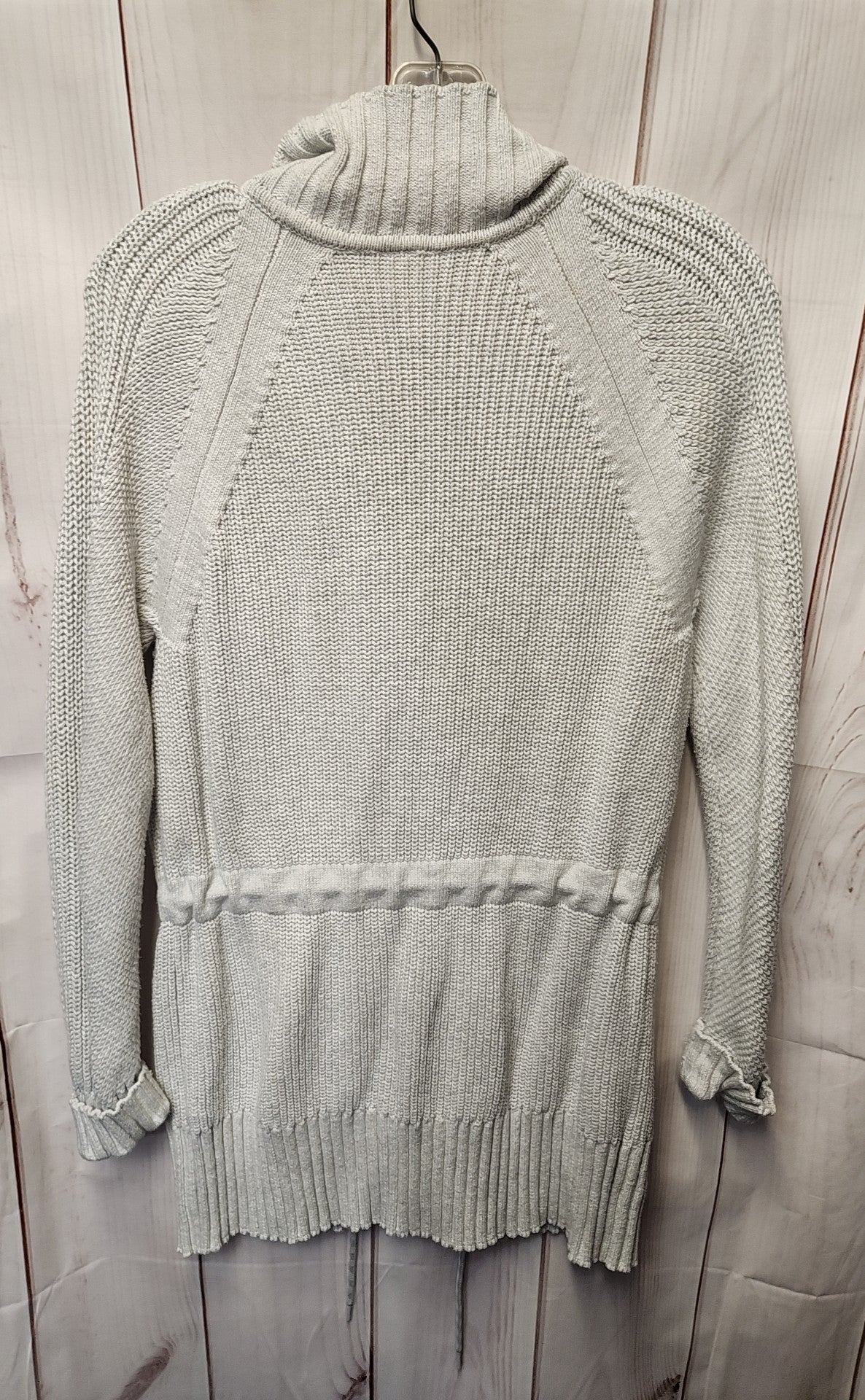 Lou & Grey Women's Size M Gray Full Zip Sweater