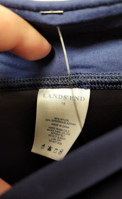 Lands End Women's Size 18 Navy Swim Bottom
