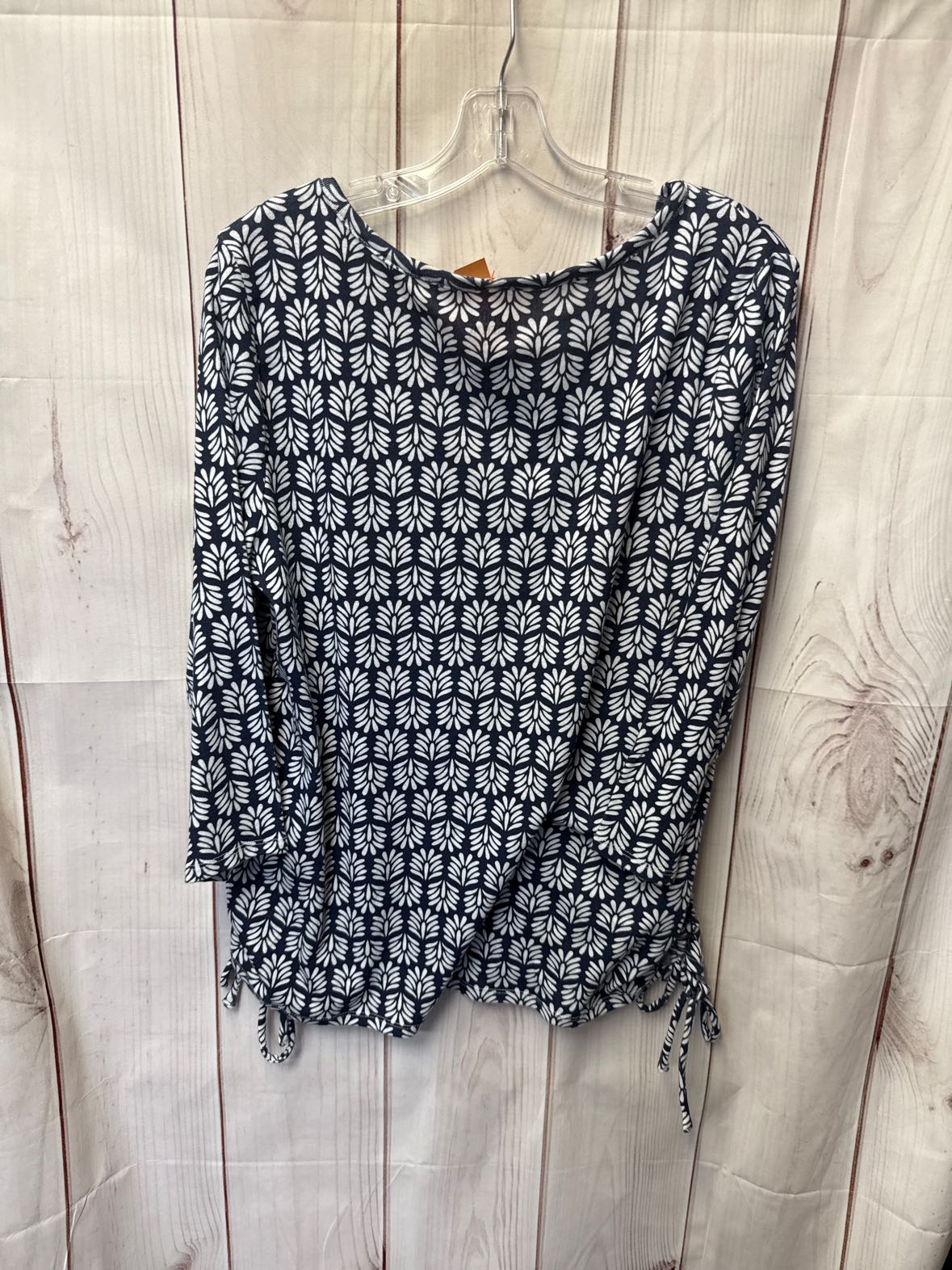 Croft & Barrow Women's Size XL Petite Navy 3/4 Sleeve Top