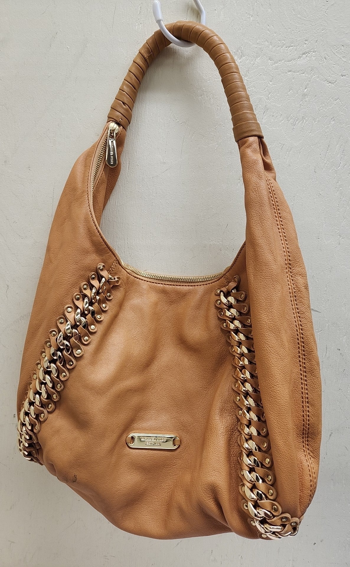 Michael Kors Tan Purse Bag - As Is marks on outside
