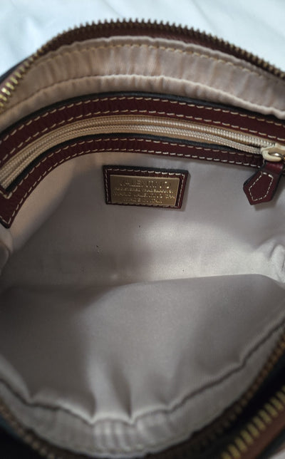 Valentino Maroon Dollaro Mila Miele Leather Tassel Shoulder Purse Bag