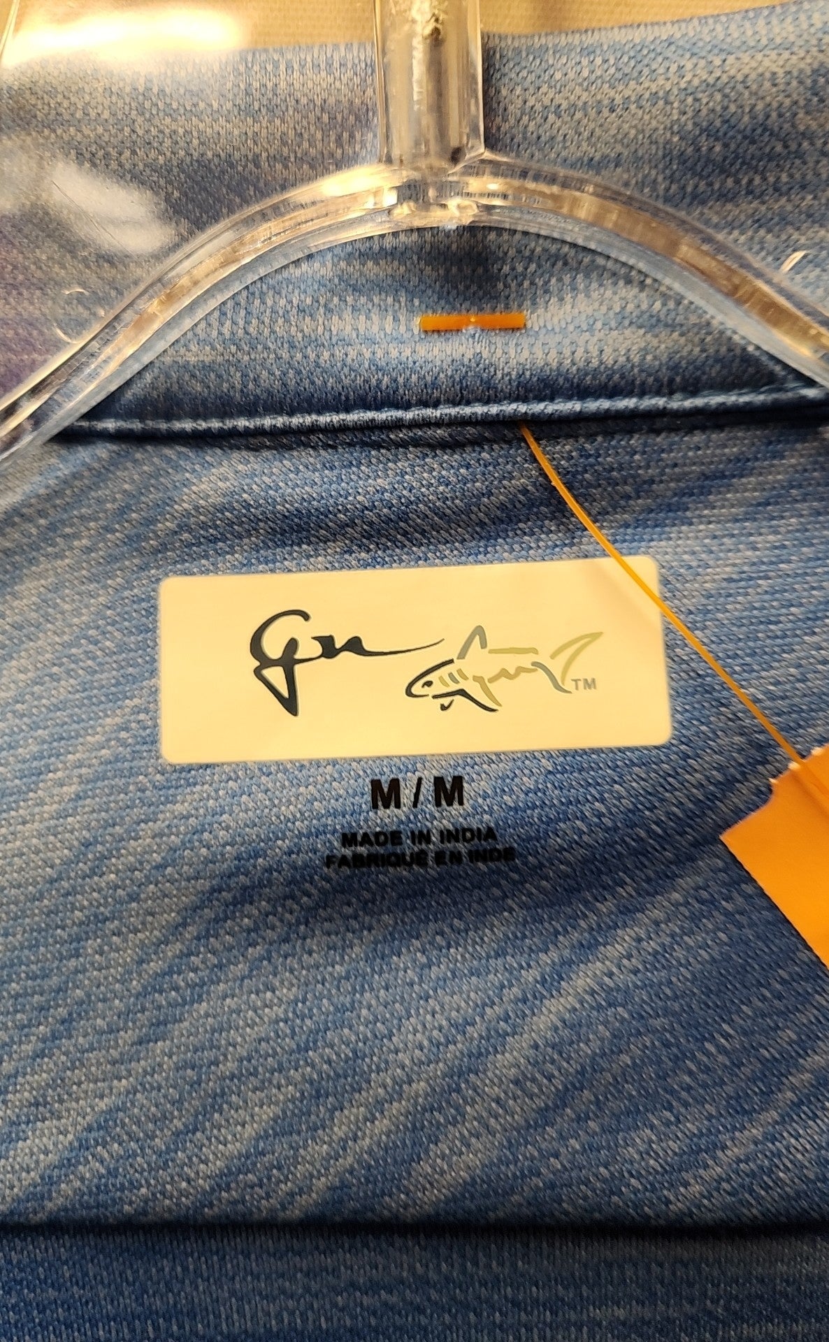 Greg Norman Men's Size M Blue Shirt