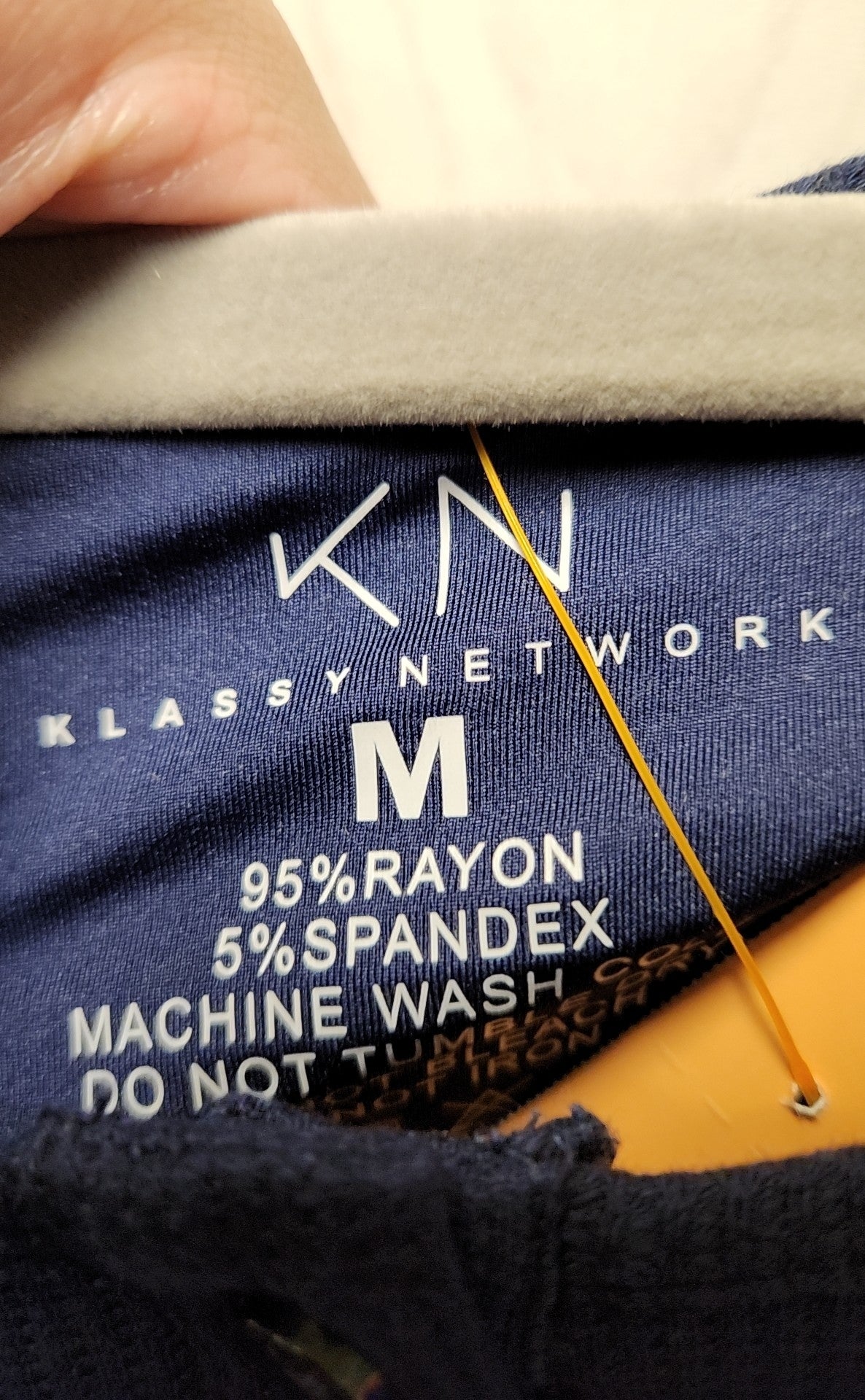 Klassy Network Women's Size M Navy Bodysuit