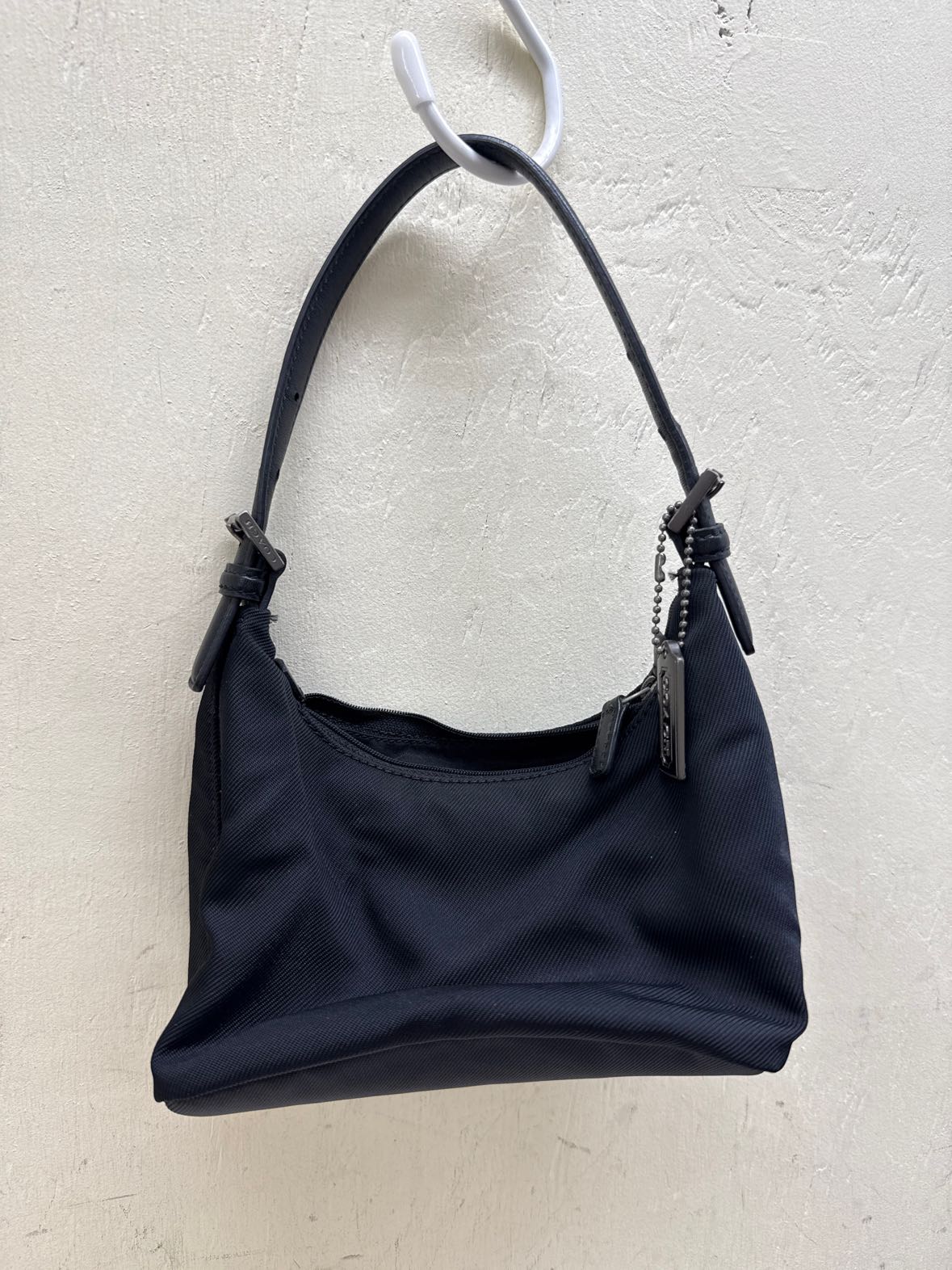 VTG Coach 7428 Black Nylon & Leather Purse Bag