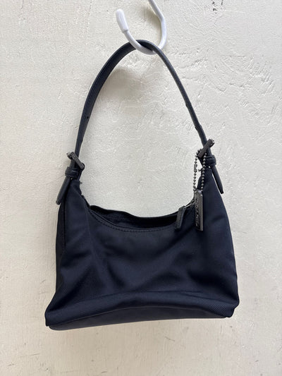 VTG Coach 7428 Black Nylon & Leather Purse Bag