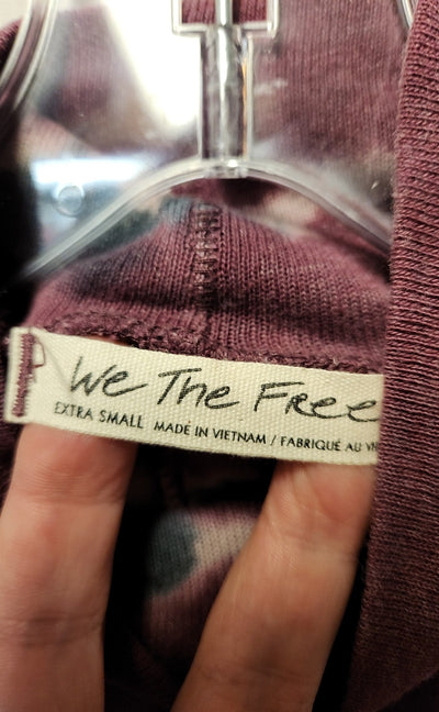 We the Free Women's Size XS Purple Tie Dye Long Sleeve Top