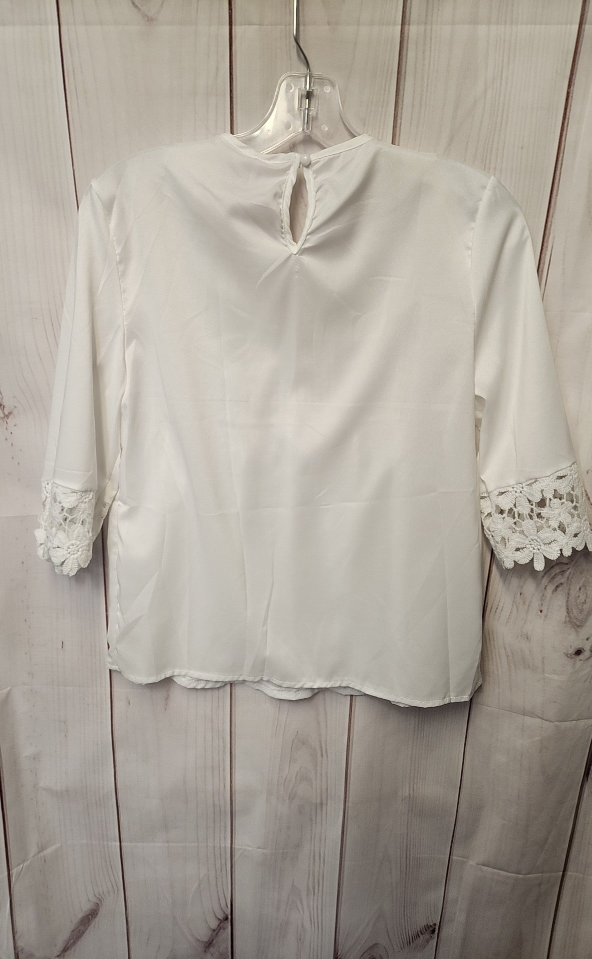 NWT Order Plus Women's Size S White Short Sleeve Top